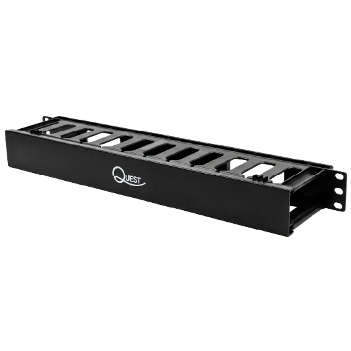 Organizador Horizontal de Cables 1U con  12 ranuras para Rack 19