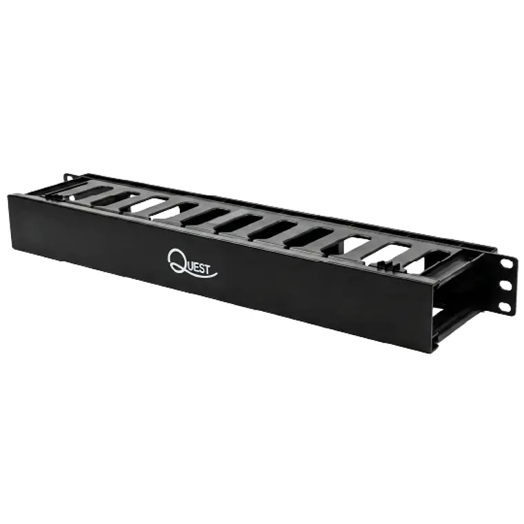 Organizador Horizontal de Cables 1U con  12 ranuras para Rack 19