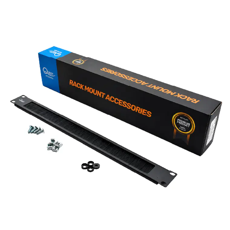 Organizador de Cable con Cepillo Antipolvo 1U  2