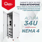 Gabinete Rack de Intemperie, para Equipos de Comunicaciones y Sistemas Fotovoltaicos - Miniatura 1