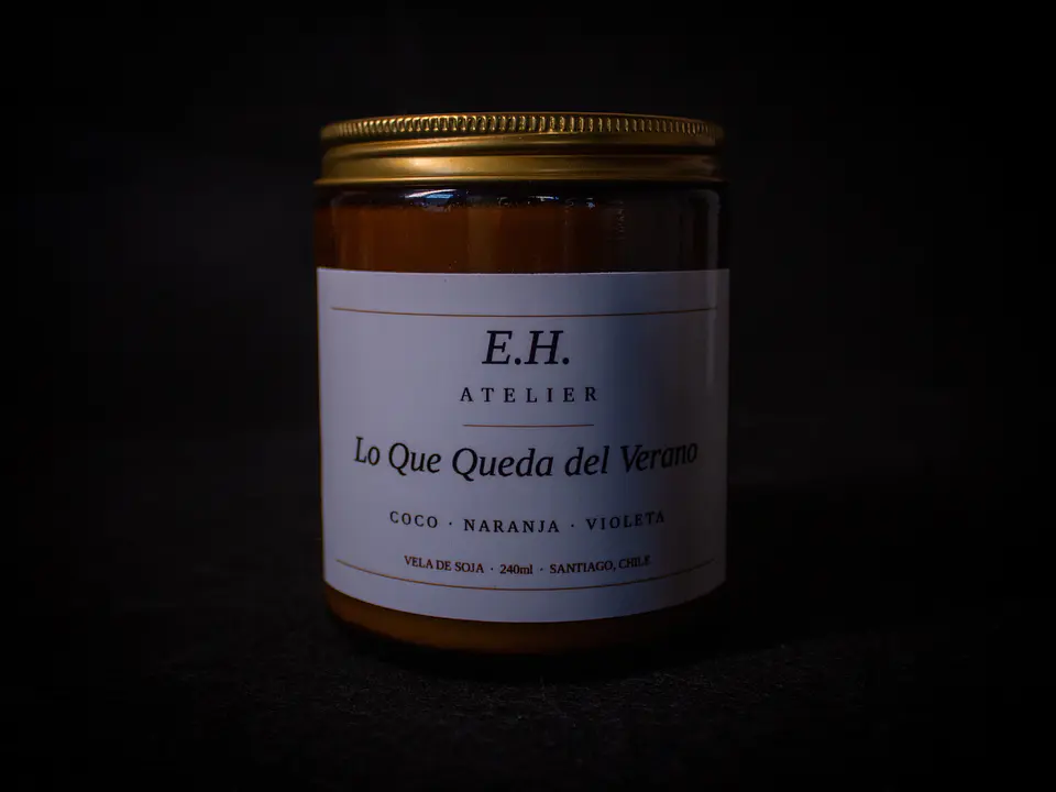 Lo Que Queda del Verano — Vela de Soja 1