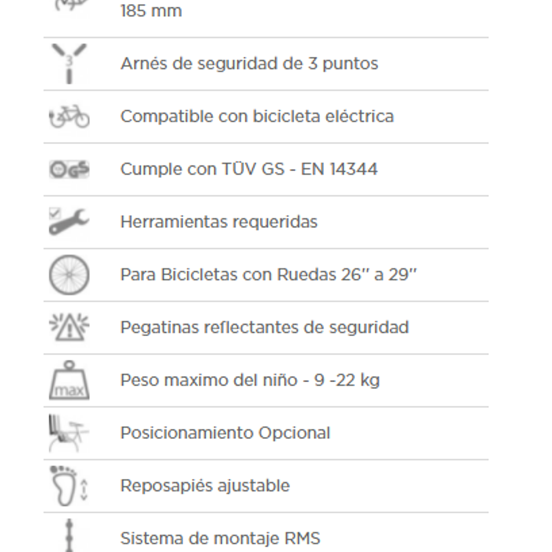 Silla porta bebé koolah Polisport parrilla fijo (rms)  7