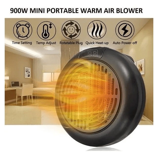 Calefactor Ambiental 900w Portatil Invierno