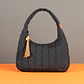 BOLSO HOBE DE HOMBRO M Tela antifluido – negro  - Miniatura 2