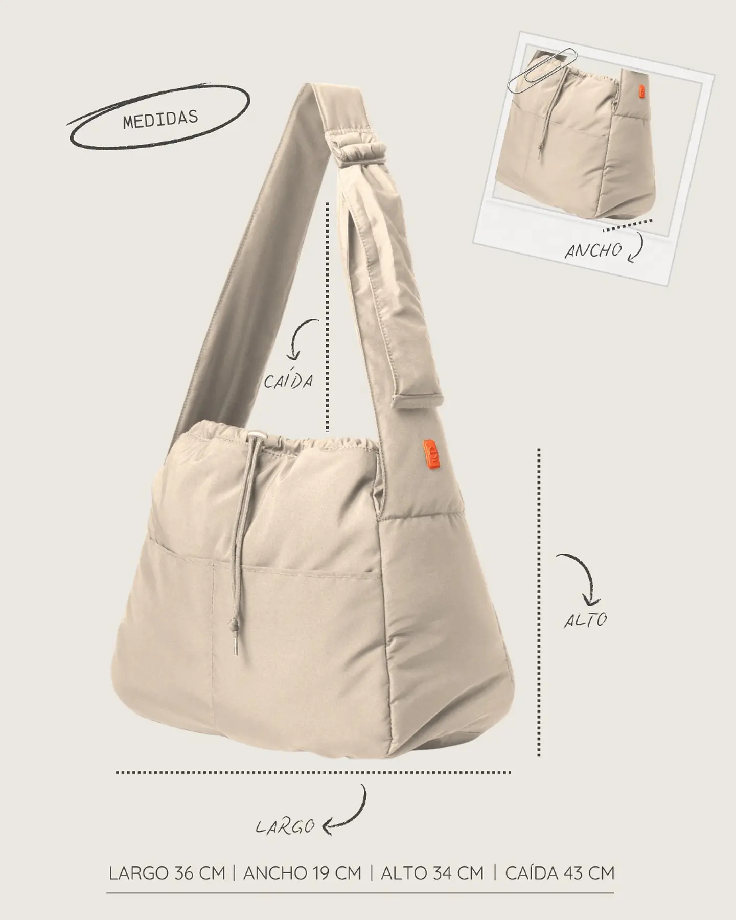 BOLSO BANDOLE DE HOMBRO L  2