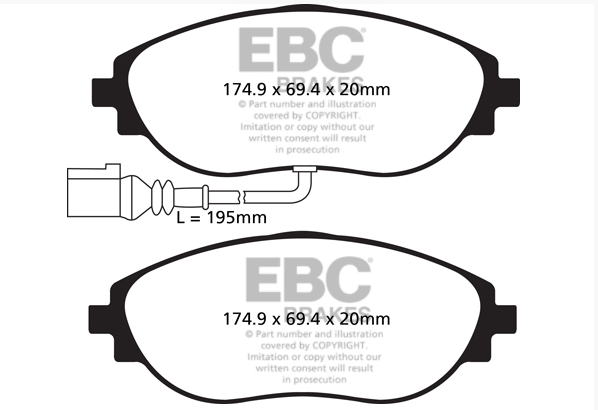 VAG S3 8v/Golf R mk7 Yellow Stuff ( Delanteras ) 1