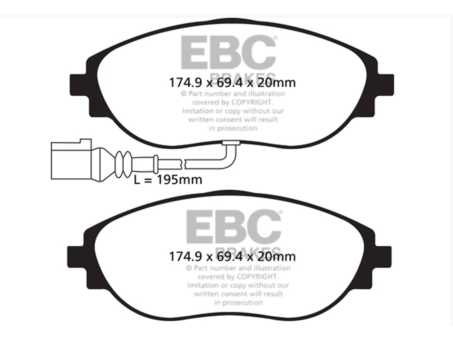 VAG S3 8v/Golf R mk7 Yellow Stuff ( Delanteras ) 1