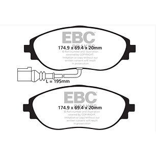 VAG S3 8v/Golf R mk7 Yellow Stuff ( Delanteras )