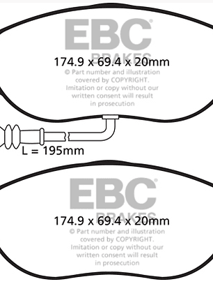 VAG S3 8v/Golf R mk7 Yellow Stuff ( Delanteras )