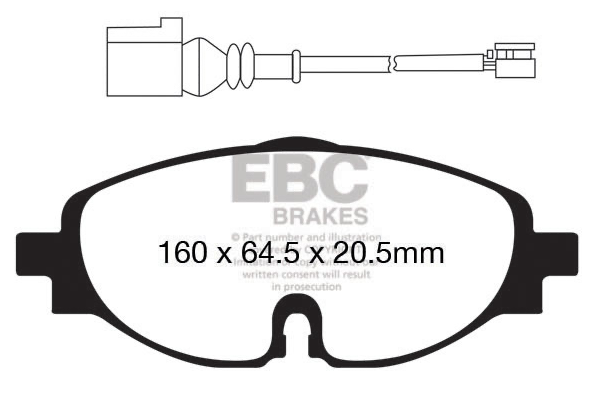VAG MK7/7.5/8s Yellow Stuff ( Delanteras ) 1