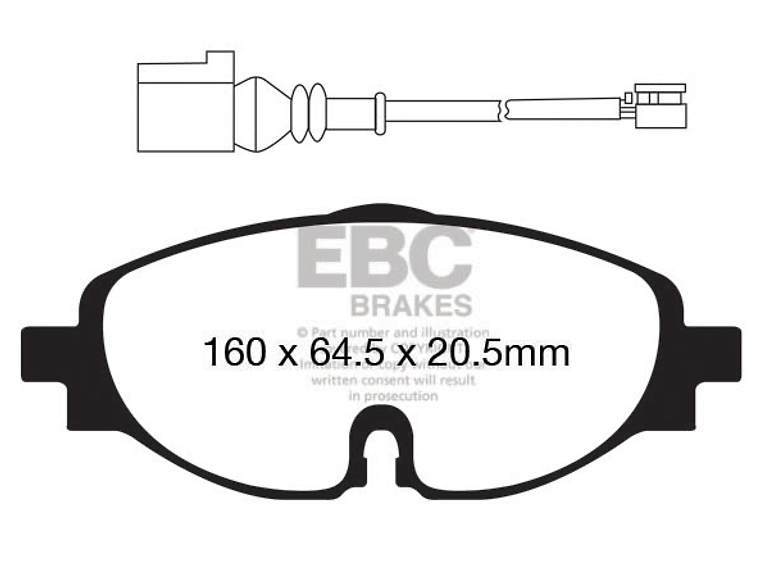 VAG MK7/7.5/8s Yellow Stuff ( Delanteras ) 1