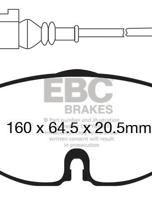 VAG MK7/7.5/8s Yellow Stuff ( Delanteras )