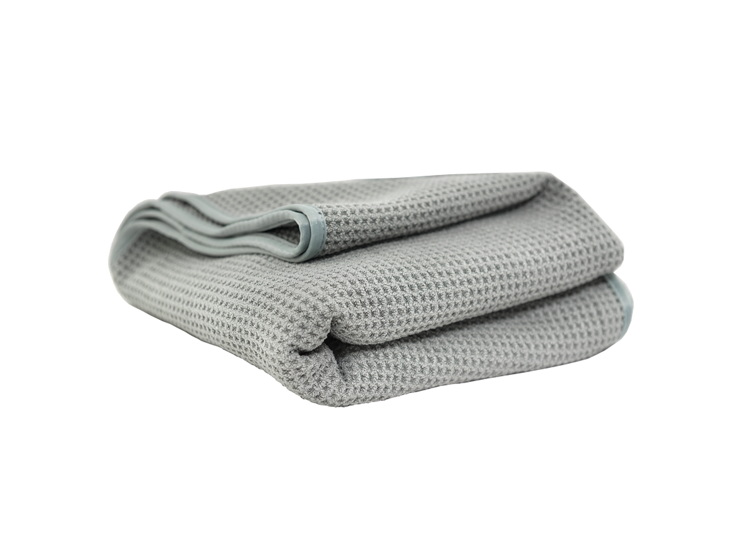 WAFFLE WEAVE GRAY MATTER MICROFIBER DRYING TOWEL 36″ X 25″ 1