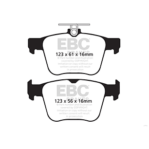Yellow Stuff VW GOLF R mk7/7.5 ( Traseras )