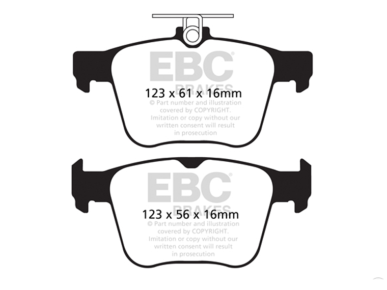 Yellow Stuff VW GOLF R mk7/7.5 ( Traseras ) 1