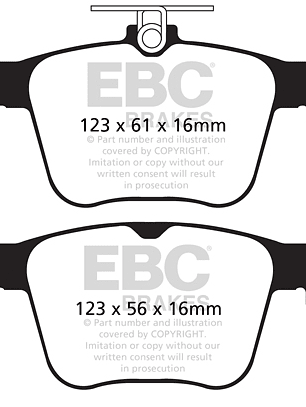 Yellow Stuff VW GOLF R mk7/7.5 ( Traseras )