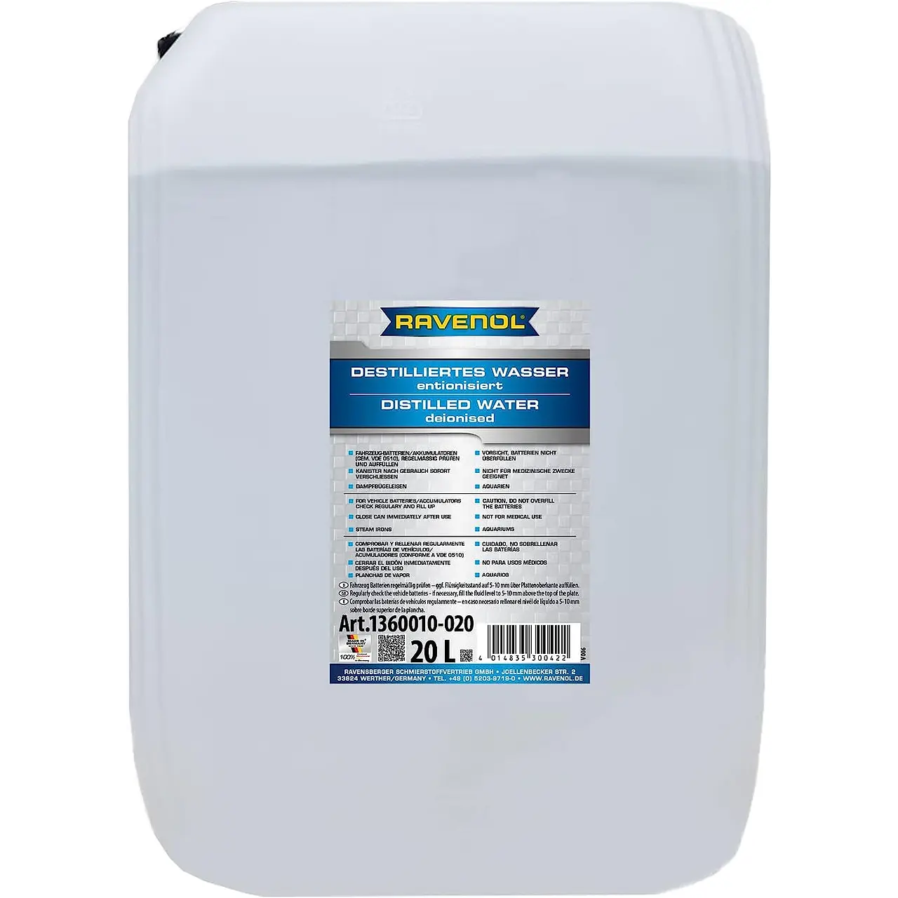 Agua Destilada 20L 1