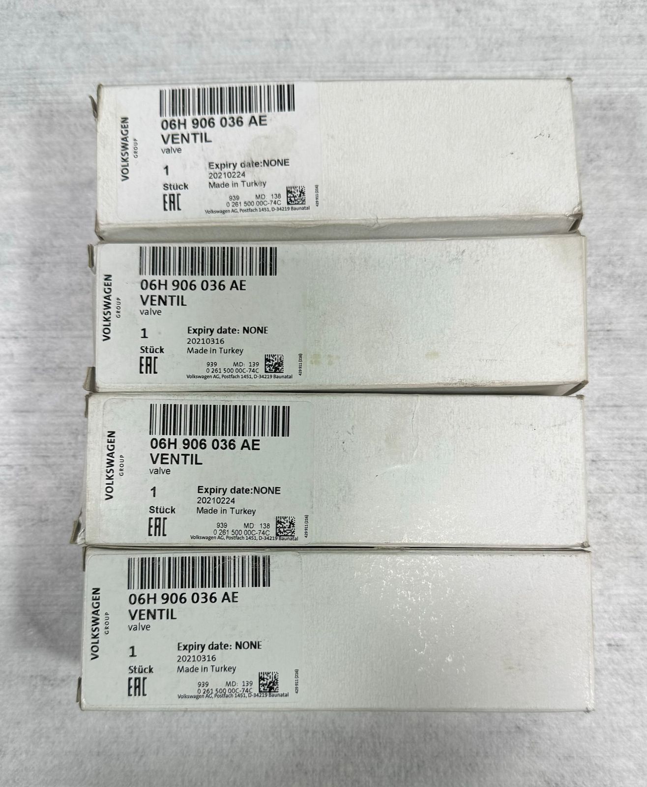 Injectores MK6 TSI 06H906036AE KiT 4