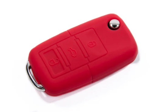LLAVERO DE SILICONA USP JELLY (MODELOS VW) - ROJO 2