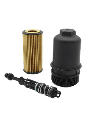 Tapa filtro aceite motor con válvula reguladora de presión y filtro de aceite ( 1.8TFSI – 2.0TFSI Gen 3 )