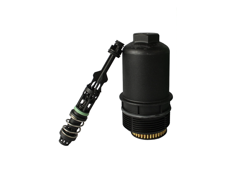 Tapa filtro aceite motor con válvula reguladora de presión y filtro de aceite ( 1.8TFSI – 2.0TFSI Gen 3 ) 1