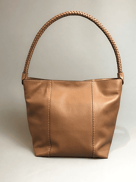 SHOPPING BAG - BRAIDED HANDLE 