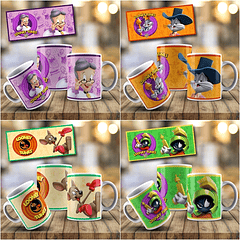 36 Artes Caneca Looney Tunes Editável em Photoshop