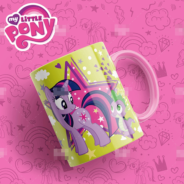 13 Artes Caneca My Little Pony Editável em Photoshop 4