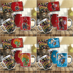 10 Artes Caneca Street Figther Editável em Photoshop