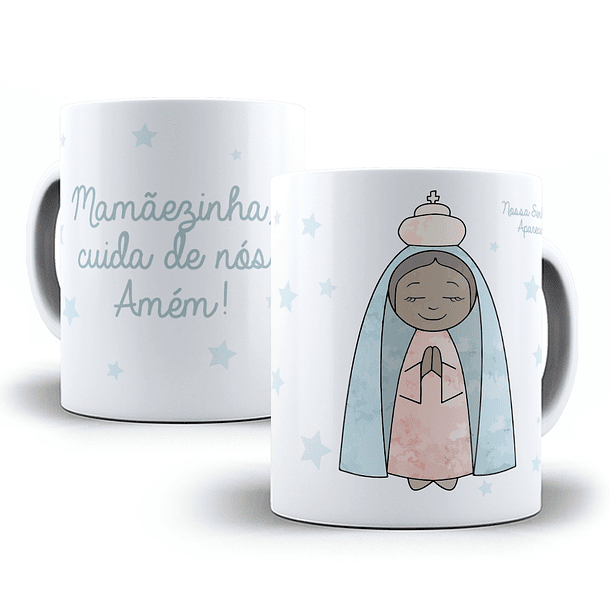 10 Artes para Caneca Nossa Senhora da Aparecida Editável em Corel Draw 3