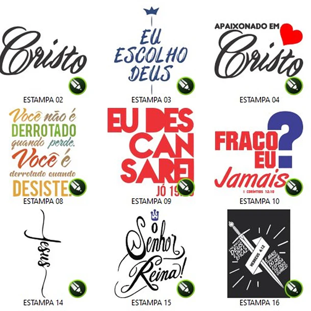 150 Artes Estampas Sublimação Silk Vetores Vetor Gospel E...