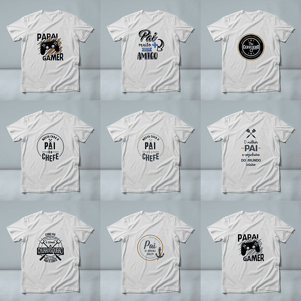 60 Artes para Camisa Dia dos Pais Arquivo em Jpg/Png 5