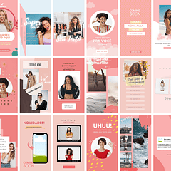 Pack Canva Capas Reels IGTV Instagram  Templates Editáveis 20 Artes + Bônus