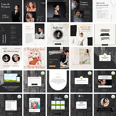 Pack Canva Loja de Roupas Templates Editáveis 30 Artes + Bônus