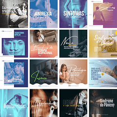 Pack Canva Psicologia Psicologo Templates Editáveis 30 Artes + Bônus