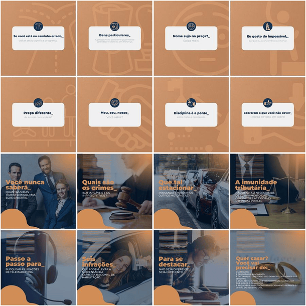 Pack Canva Advogado Advocacia Templates Editáveis 200 Artes + Legendas 6