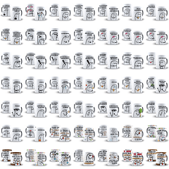 500 Artes Caneca Flork Bento Memes Completo Arquivos Jpge + Mockups