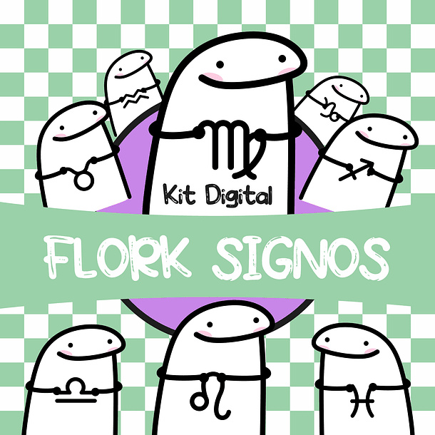 Kit Digital Flork Signos sem fundo Lt5 Arquivos Png 1