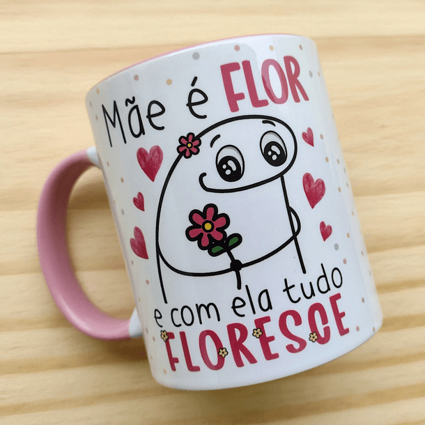 60 Artes Caneca Flork Dia das Mães Editável Corel Draw + Png 6