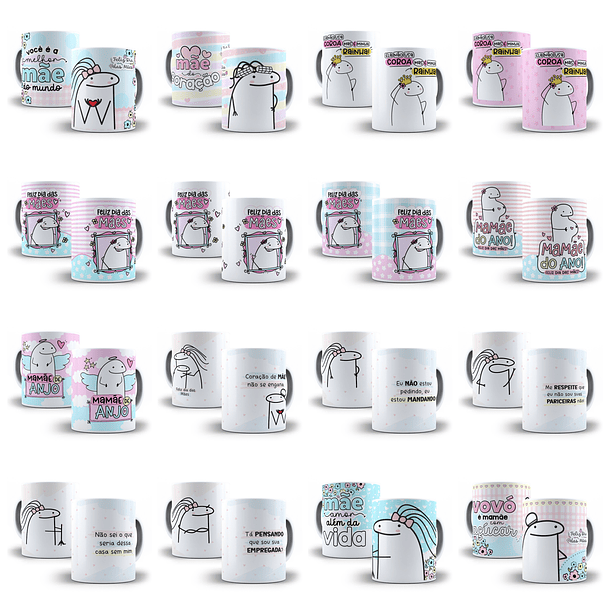 84 Artes Caneca Flork Dia das Mães Arquivos Png e Jpg 5