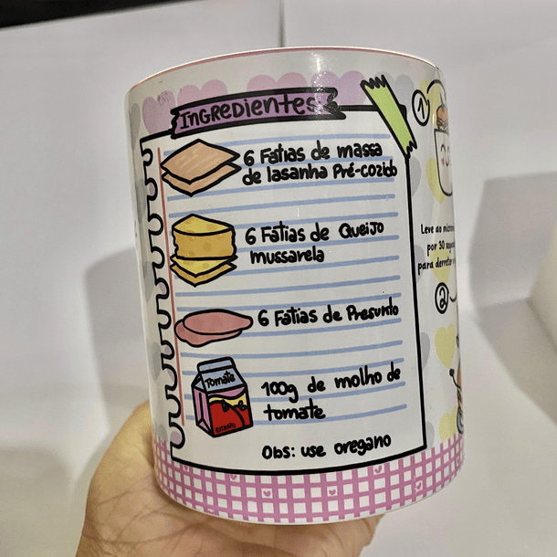 Pacote Artes para Caneca Receitas Completo Arquivos Png 4