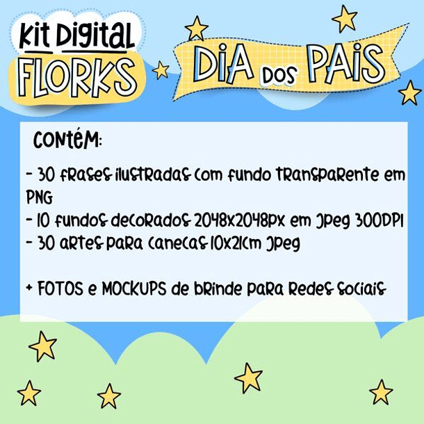 Kit Digital Florks Dia dos Pais Arquivos Png  2