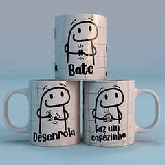 2 Artes para Caneca Flork Desenrola Bate Faz um Cafezinho Estampas Sublimação Baixar Grátis