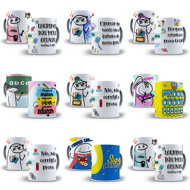 31 Artes Caneca Flork Dia dos Professores Arquivos em Jpg  2