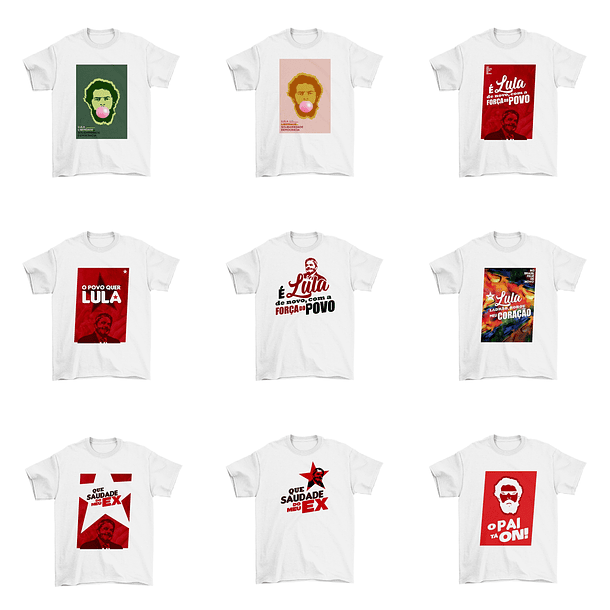 33 Artes Camisa Lula Eleições Política Sublimação Arquivos Png 3