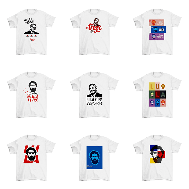 33 Artes Camisa Lula Eleições Política Sublimação Arquivos Png 4