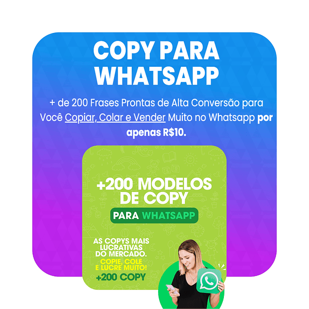 200 Copy para WhatsApp - Textos Persuasão que Vendem 2