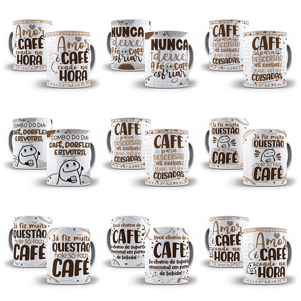 22 Artes Caneca Flork Café Pdf Editável + Png 2