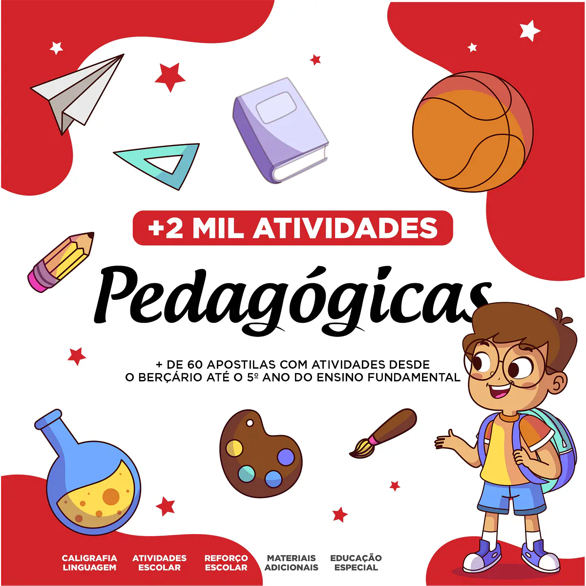 2.000 Atividades Infantil Pedagógicas Berçário até o 9º ano