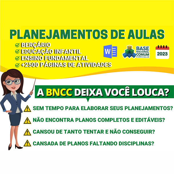 Planos de Aulas Planejamento Educação Infantil 2023 BNCC 5